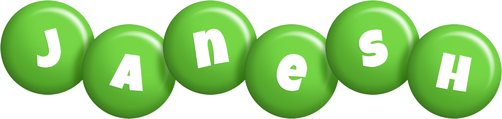 Janesh candy-green logo