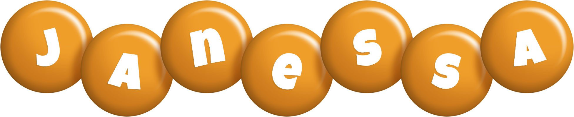 Janessa candy-orange logo