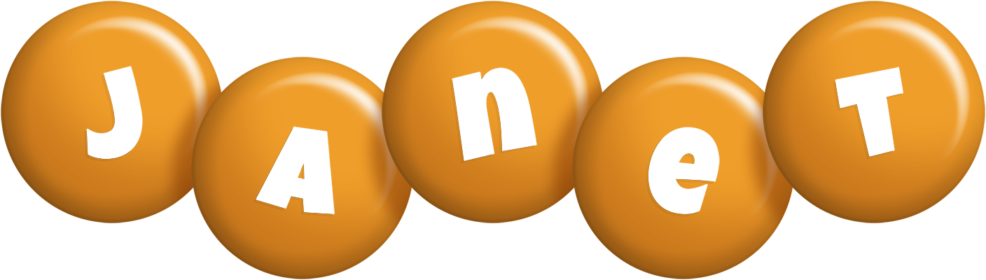 Janet candy-orange logo