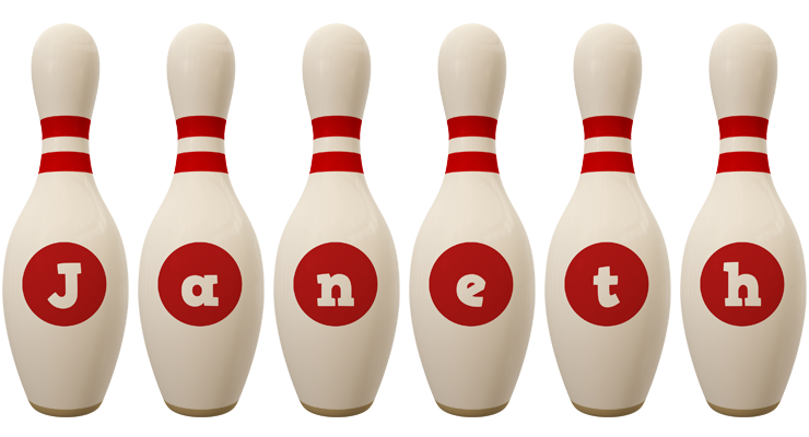 Janeth bowling-pin logo