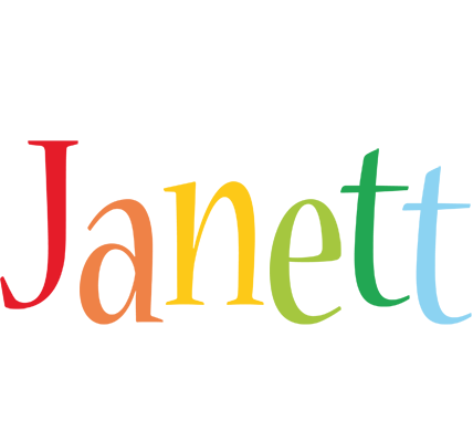 Janett birthday logo