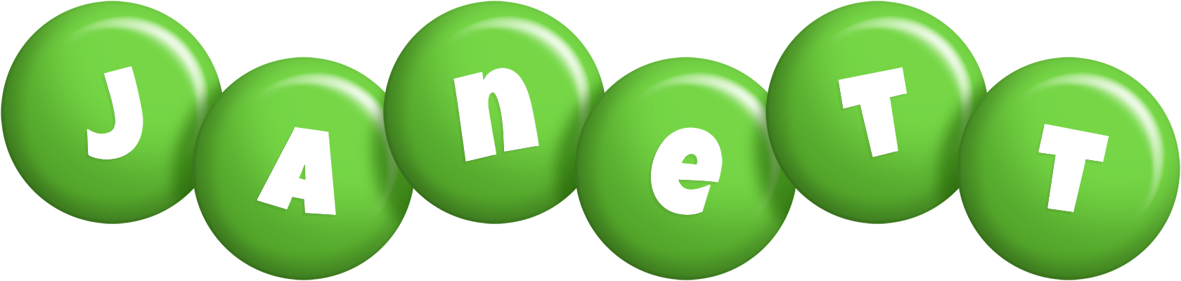 Janett candy-green logo