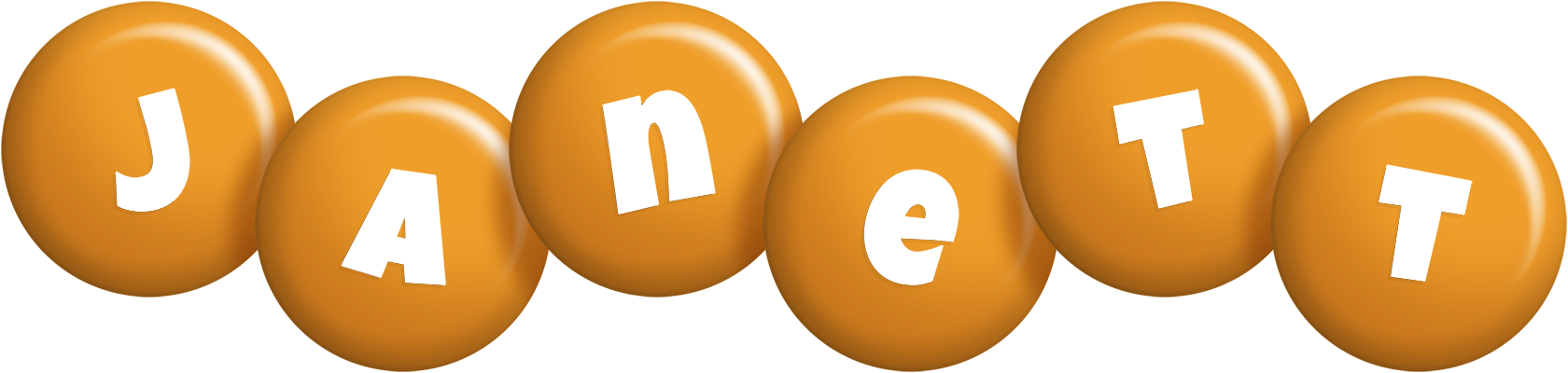 Janett candy-orange logo
