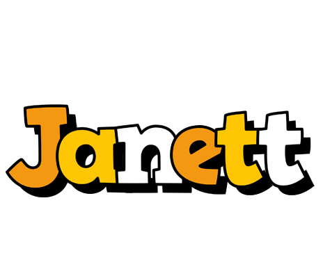 Janett cartoon logo