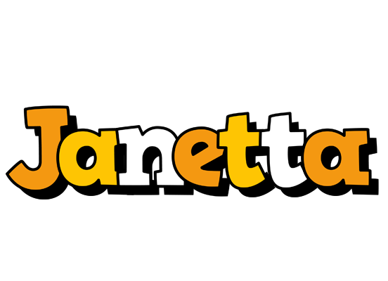Janetta cartoon logo