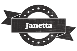 Janetta grunge logo