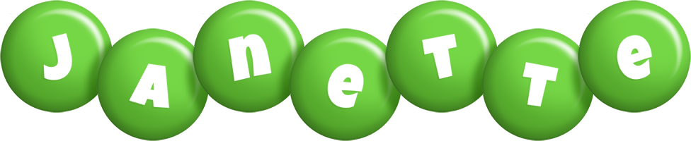 Janette candy-green logo