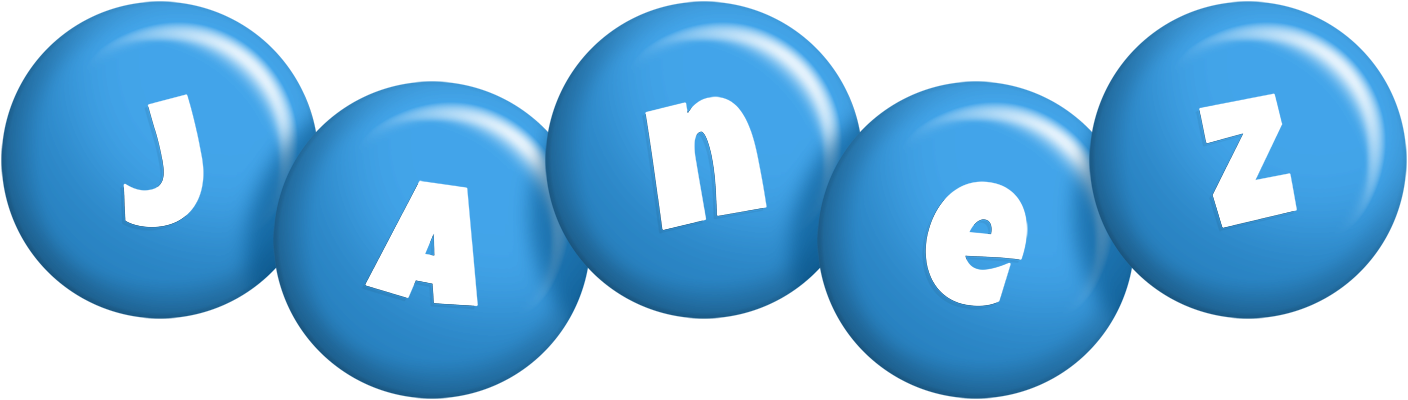 Janez candy-blue logo
