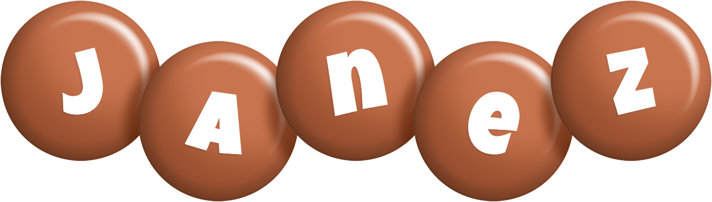 Janez candy-brown logo