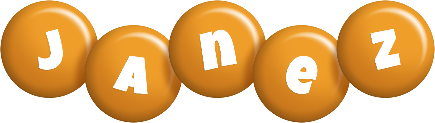 Janez candy-orange logo