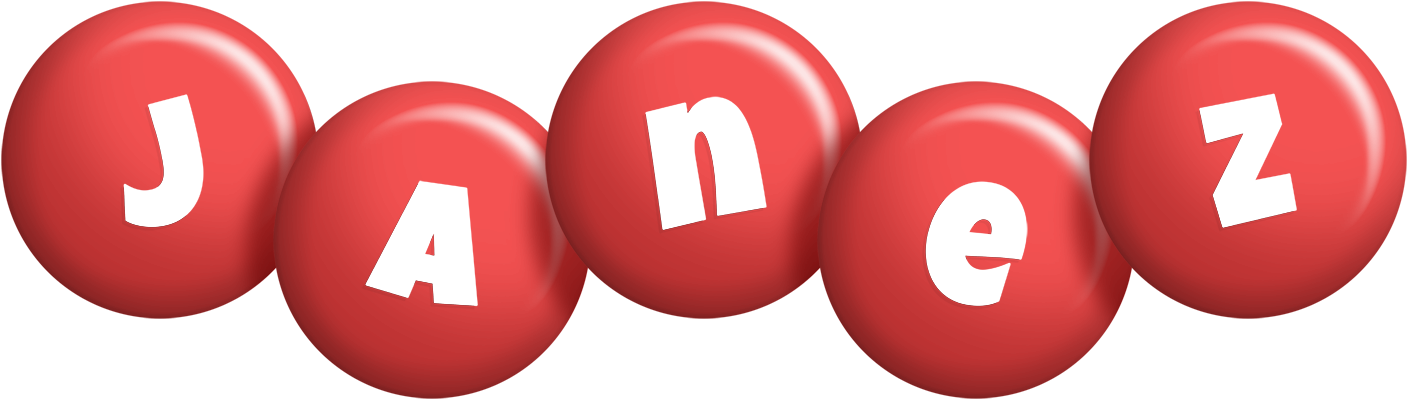 Janez candy-red logo