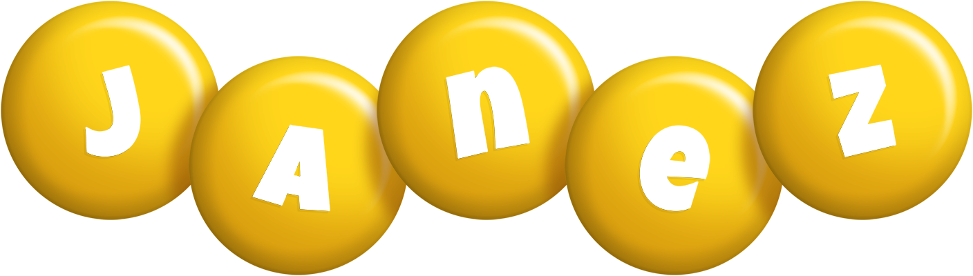 Janez candy-yellow logo