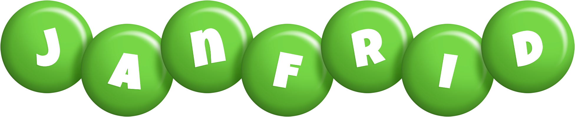 Janfrid candy-green logo