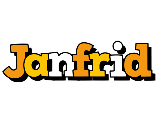 Janfrid cartoon logo