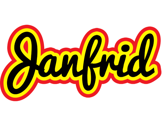 Janfrid flaming logo