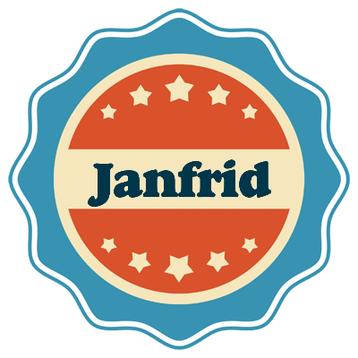 Janfrid labels logo