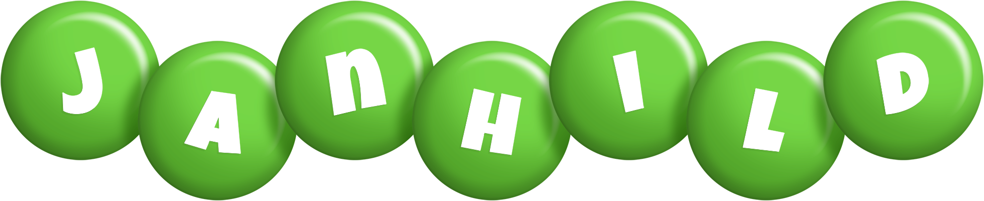 Janhild candy-green logo
