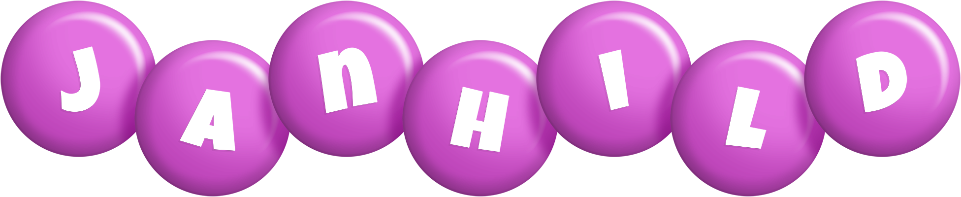 Janhild candy-purple logo