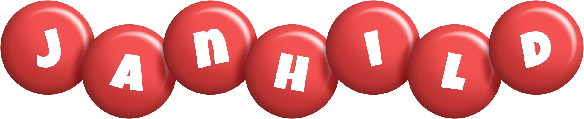 Janhild candy-red logo