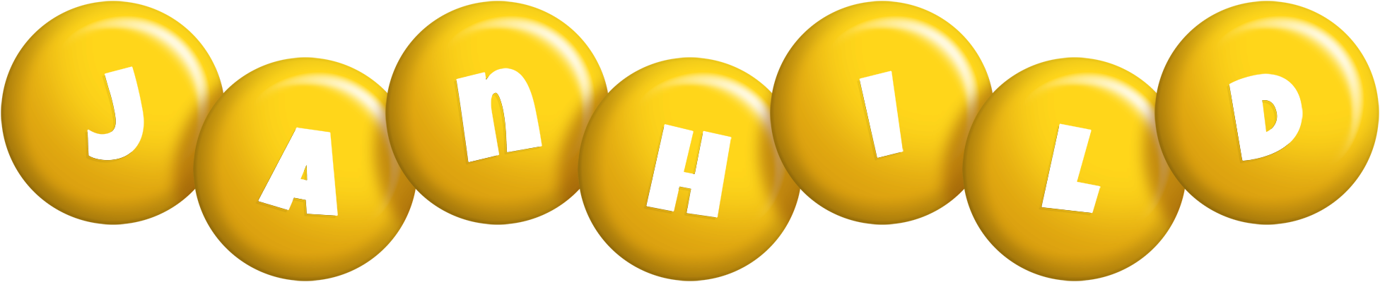 Janhild candy-yellow logo