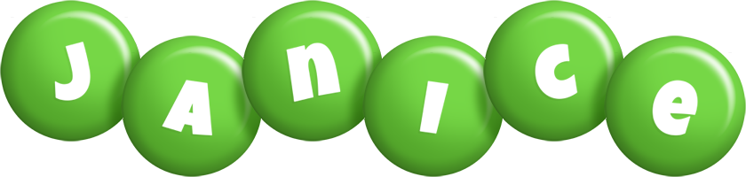 Janice candy-green logo