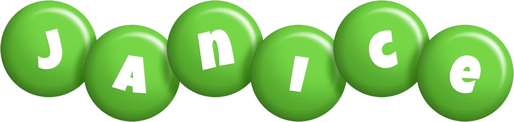 Janice candy-green logo