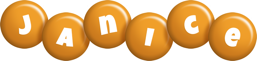 Janice candy-orange logo