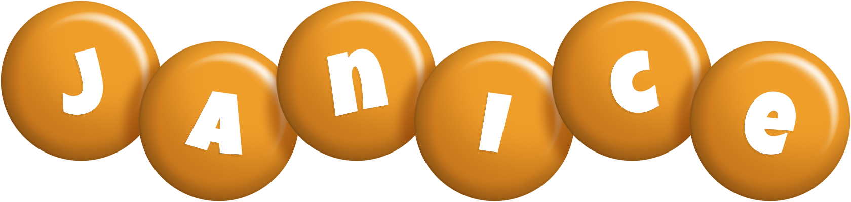 Janice candy-orange logo