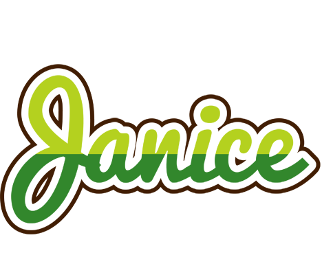 Janice golfing logo