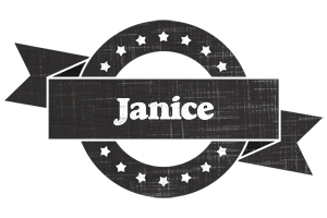 Janice grunge logo