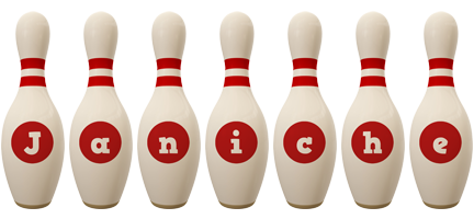 Janiche bowling-pin logo