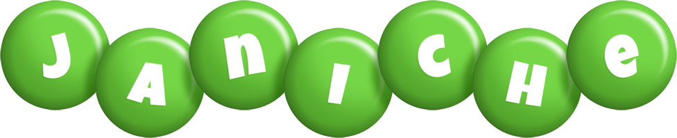 Janiche candy-green logo