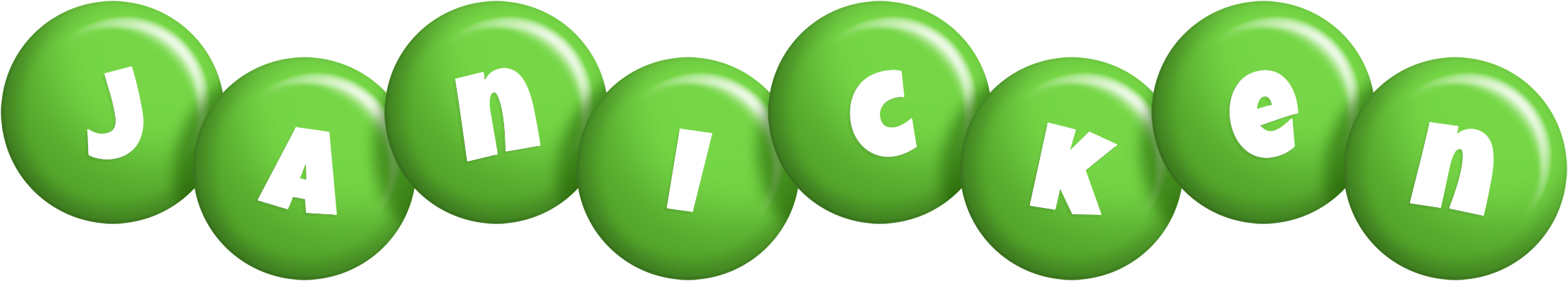 Janicken candy-green logo