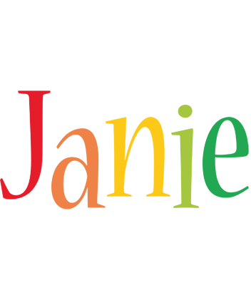 Janie birthday logo