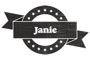 Janie grunge logo