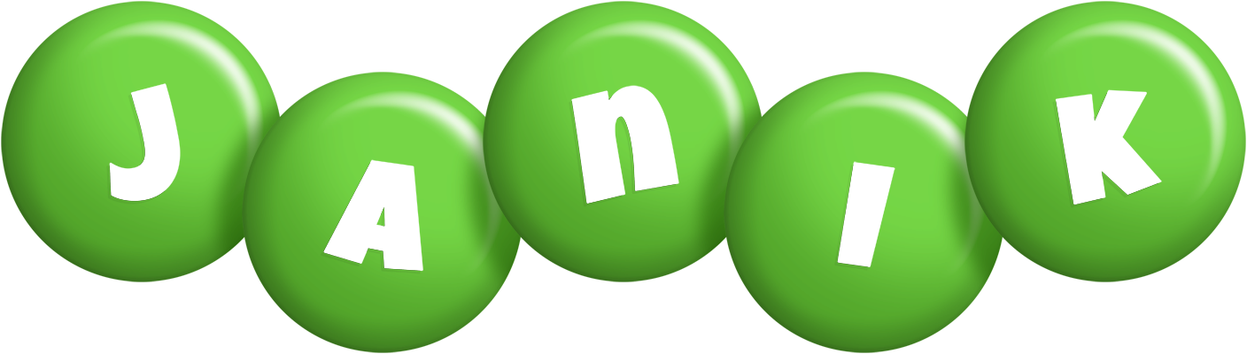 Janik candy-green logo