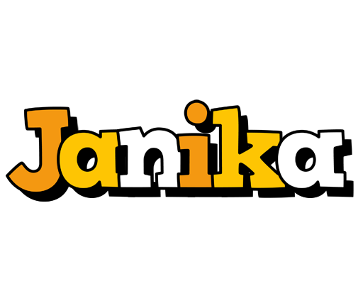 Janika cartoon logo