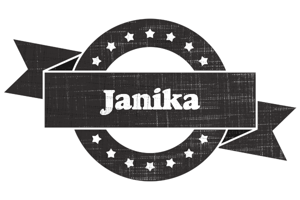 Janika grunge logo