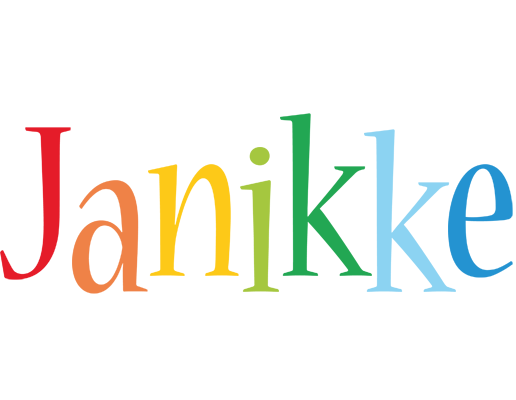 Janikke birthday logo