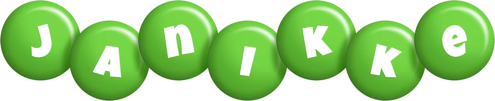 Janikke candy-green logo