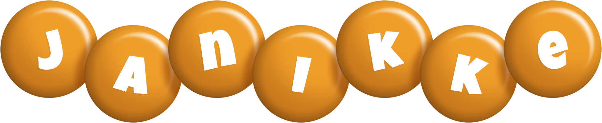 Janikke candy-orange logo