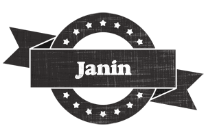 Janin grunge logo