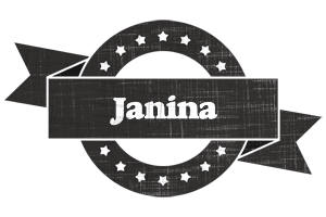 Janina grunge logo