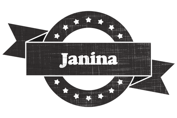 Janina grunge logo