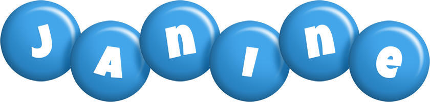 Janine candy-blue logo