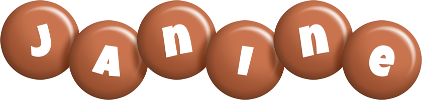 Janine candy-brown logo