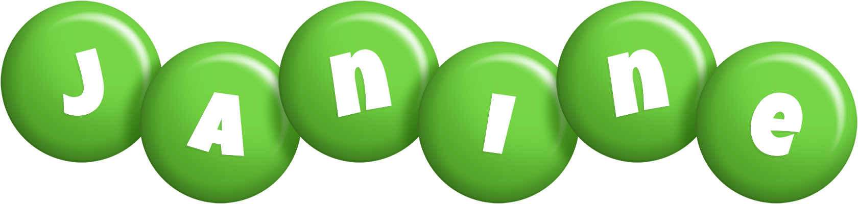 Janine candy-green logo