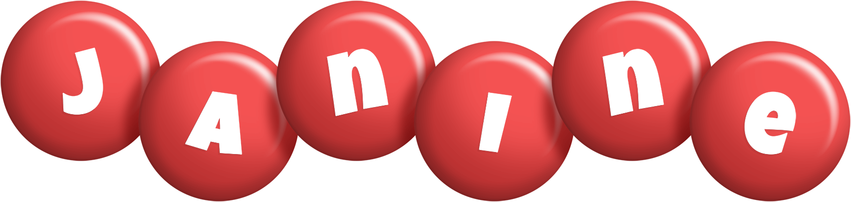 Janine candy-red logo