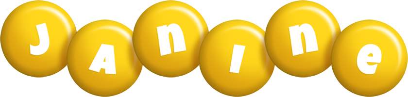 Janine candy-yellow logo
