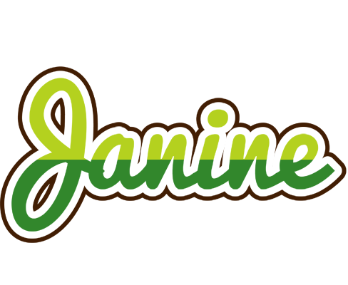 Janine golfing logo